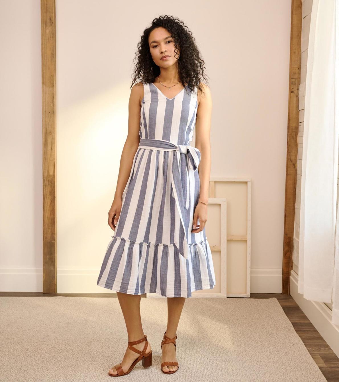 Hatley Dresses | Women Sydney Midi Dress - Summer Stripes