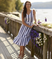 Hatley Dresses | Women Sydney Midi Dress - Summer Stripes