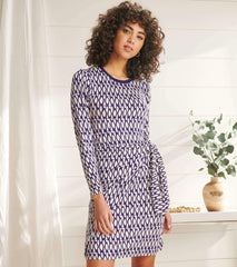 Hatley Dresses | Women Wrap Dress - Geometric Cobblestone