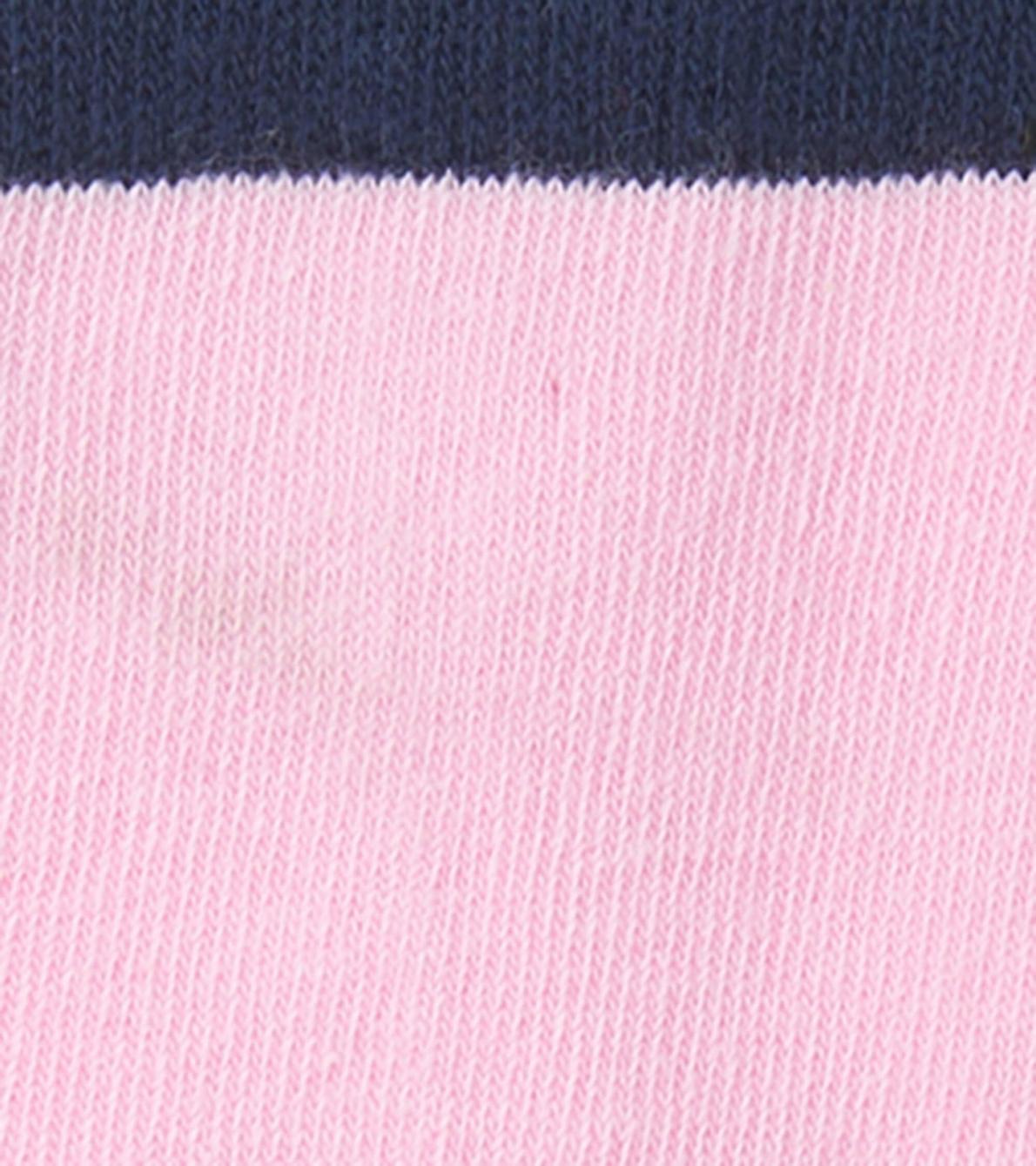 Hatley Footwear | Girls Pink &amp; Navy Crew Socks