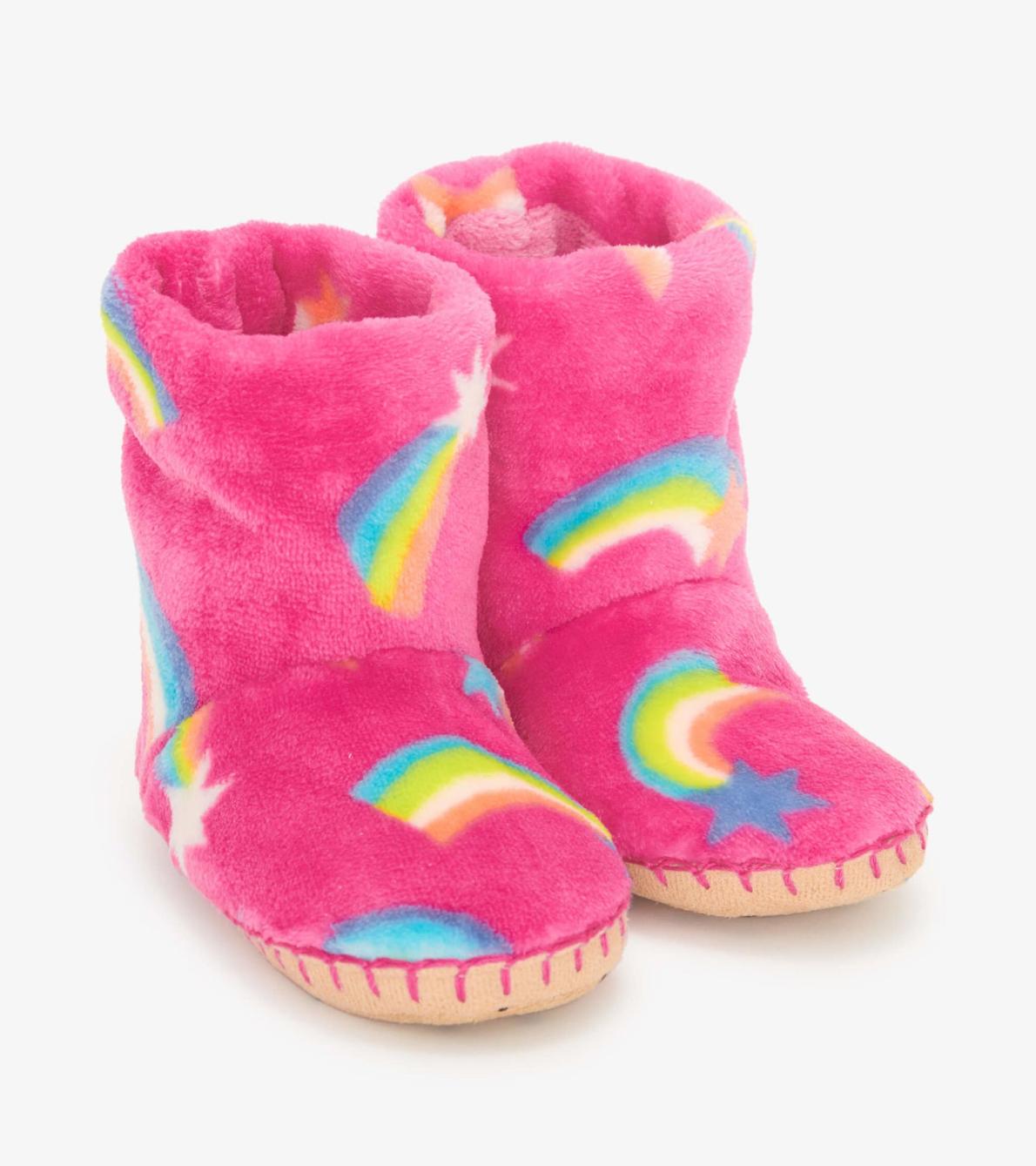 Hatley Footwear | Girls Shooting Stars Fleece Slippers