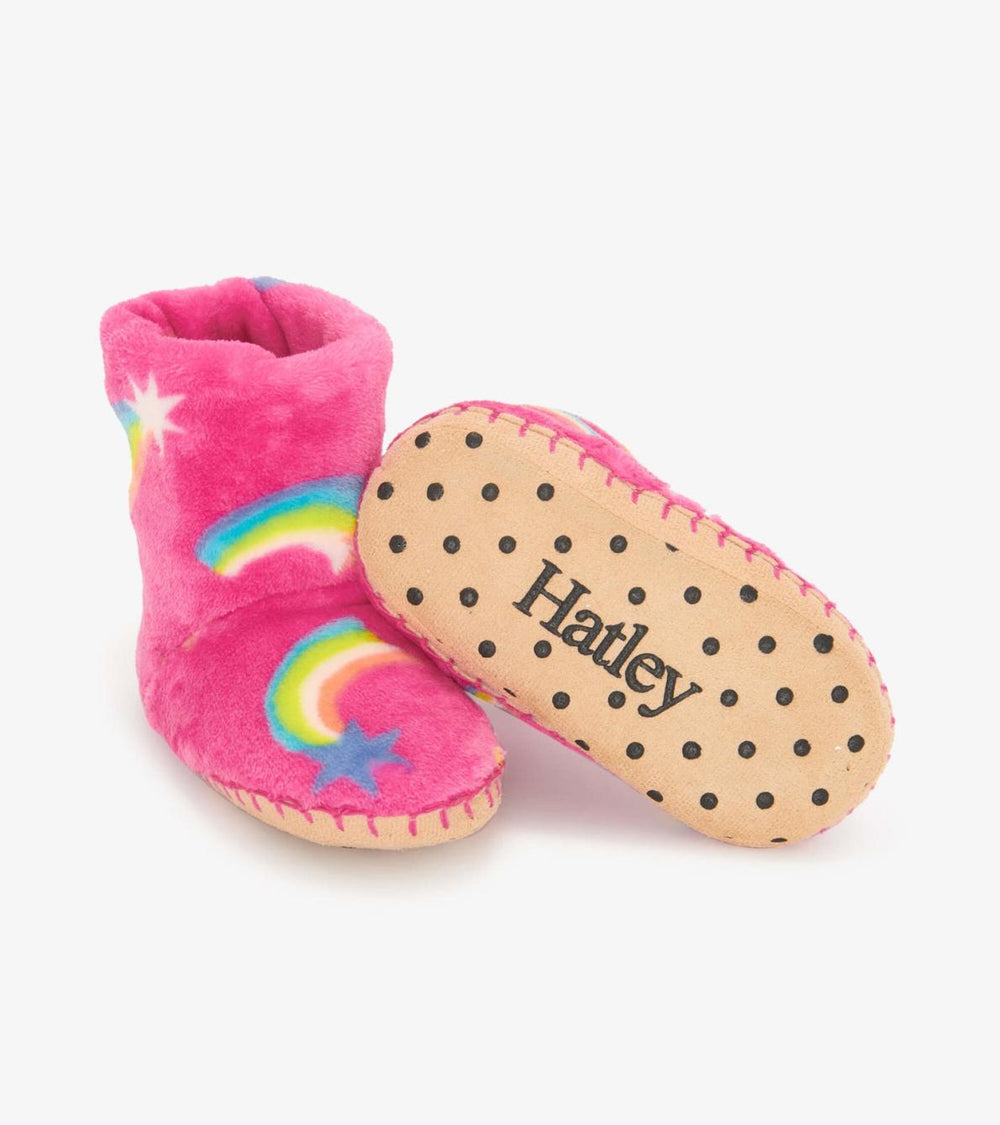 Hatley Footwear | Girls Shooting Stars Fleece Slippers