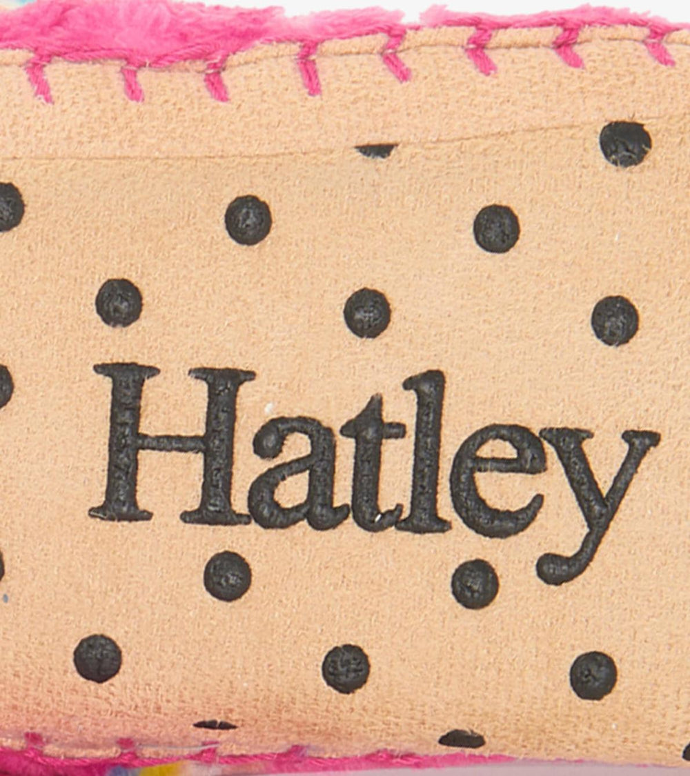 Hatley Footwear | Girls Shooting Stars Fleece Slippers