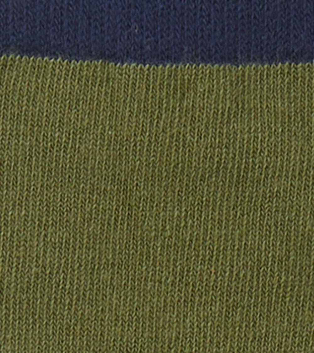 Hatley Footwear | Girls/Boys Green &amp; Navy Crew Socks