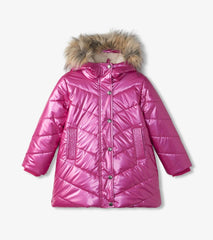 Hatley Outerwear | Girls Girls Fuschia Star Puffer Jacket
