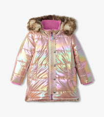 Hatley Outerwear | Girls Girls Pink Moon Puffer Jacket
