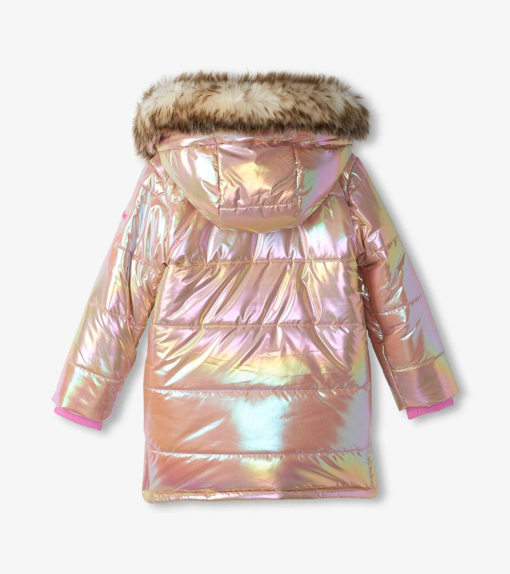 Hatley Outerwear | Girls Girls Pink Moon Puffer Jacket