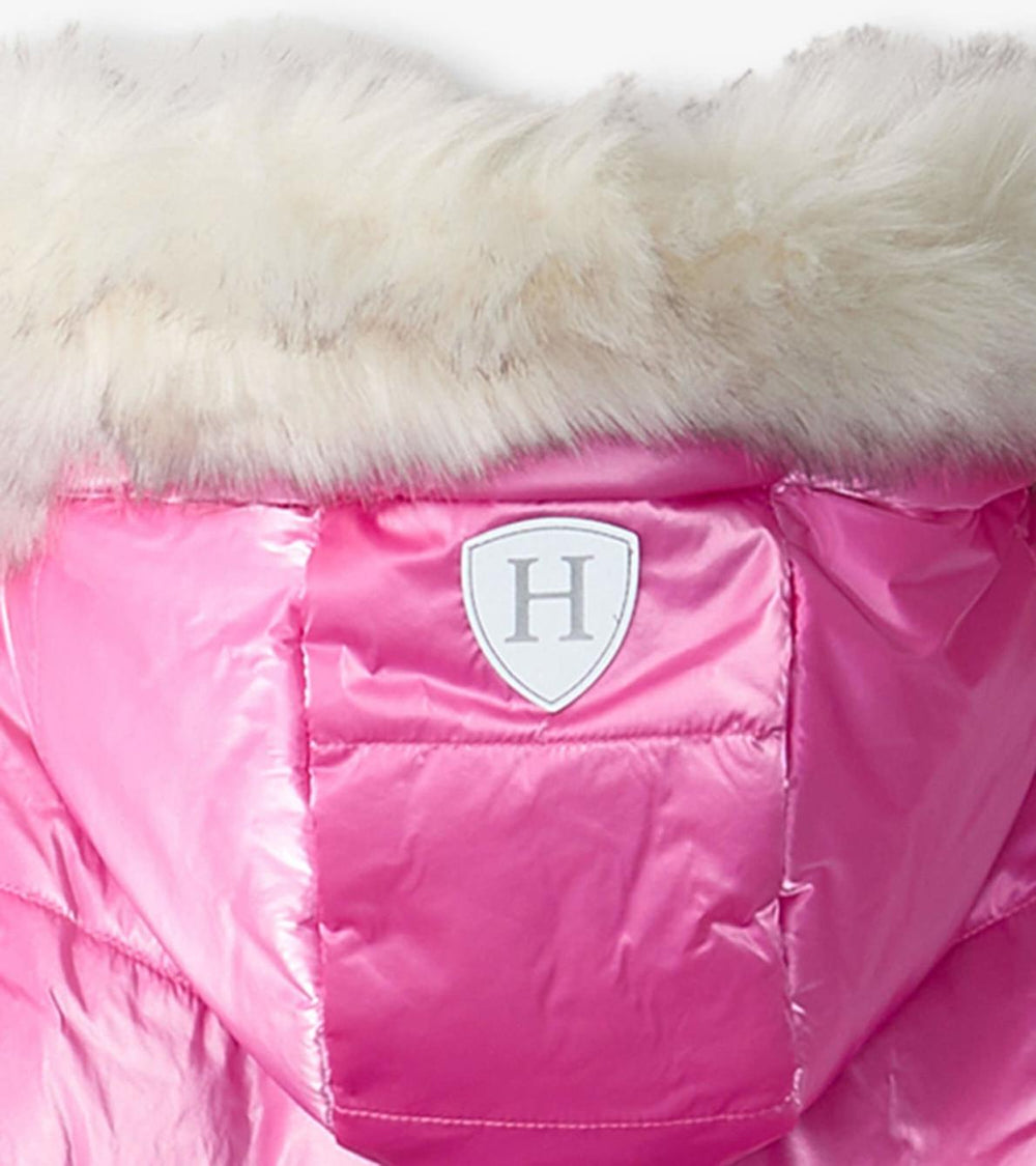 Hatley Outerwear | Girls Pink Star Puffer Jacket