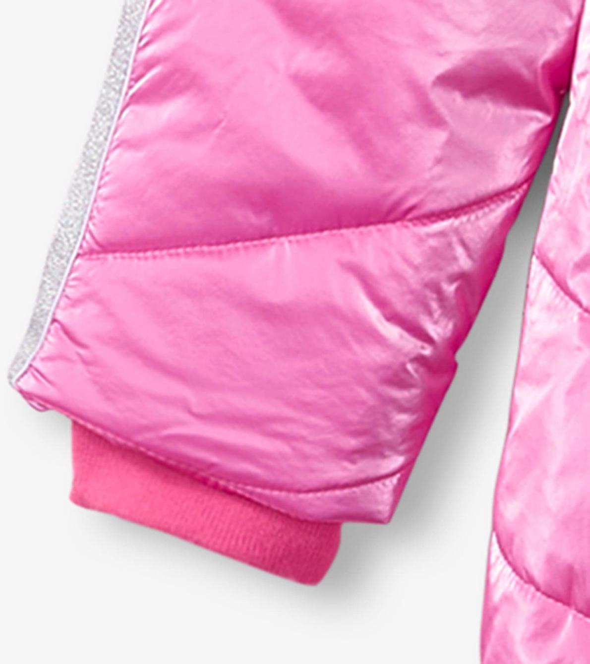 Hatley Outerwear | Girls Pink Star Puffer Jacket
