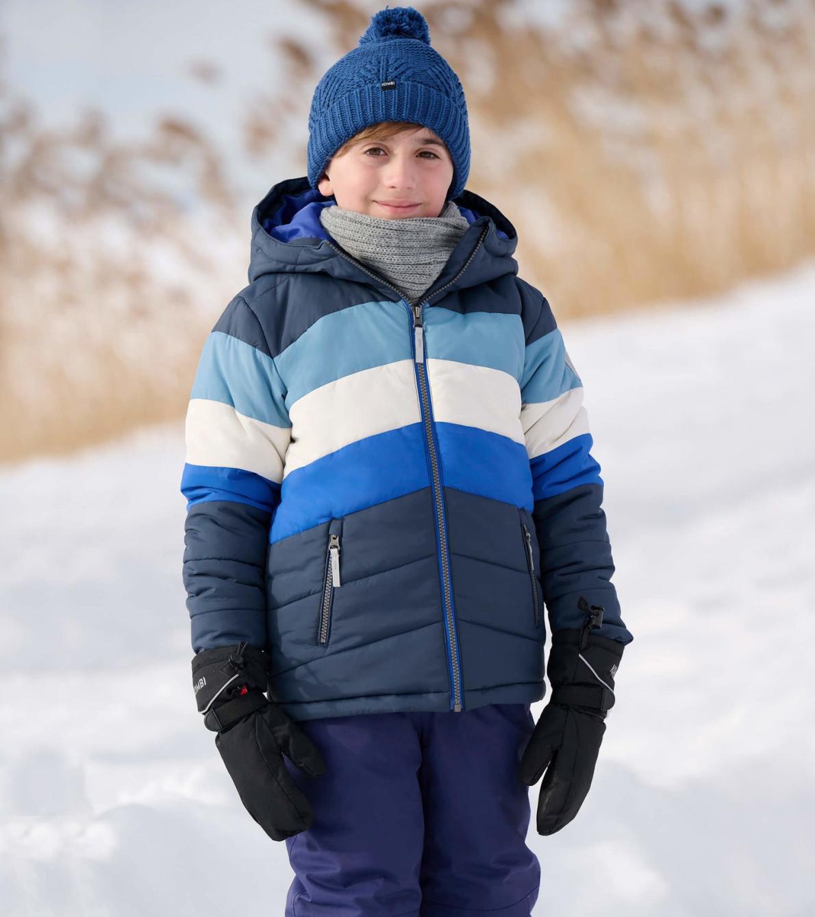 Hatley Outerwear | Girls/Boys Black &amp; Blue Puffer Jacket