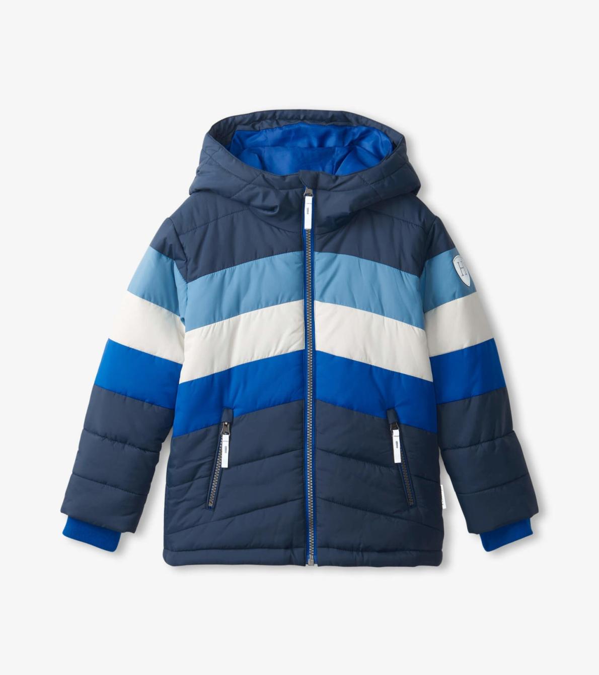 Hatley Outerwear | Girls/Boys Black &amp; Blue Puffer Jacket