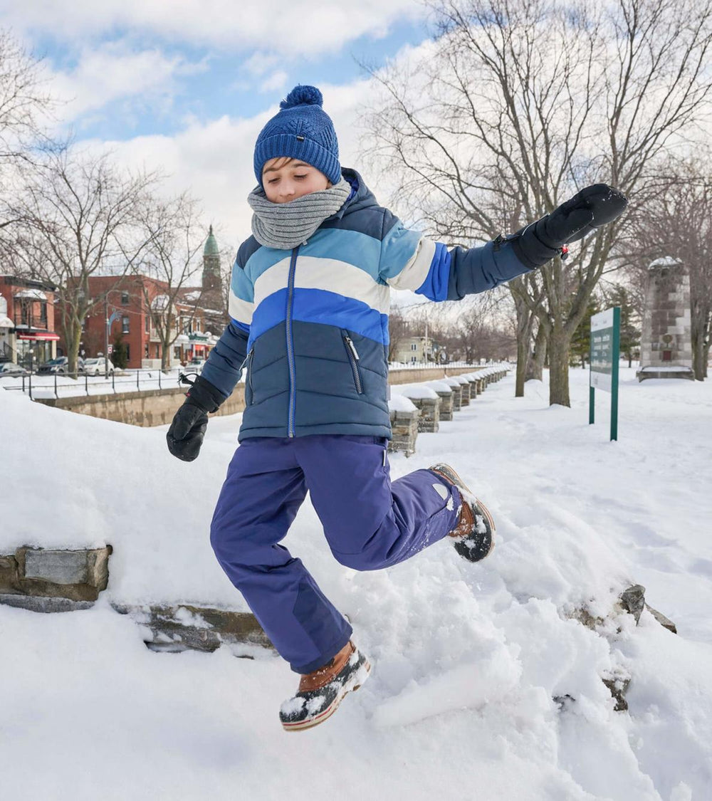 Hatley Outerwear | Girls/Boys Black &amp; Blue Puffer Jacket