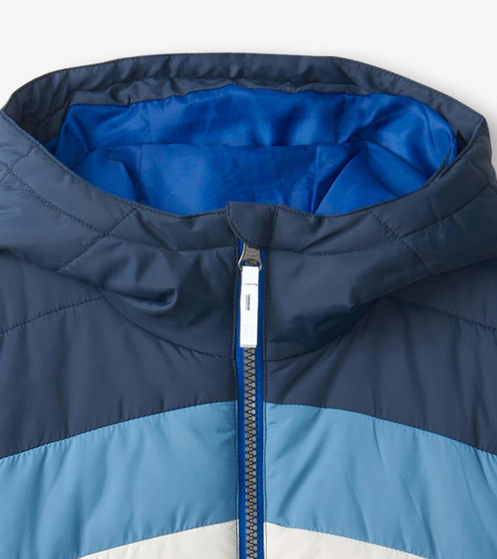 Hatley Outerwear | Girls/Boys Black &amp; Blue Puffer Jacket