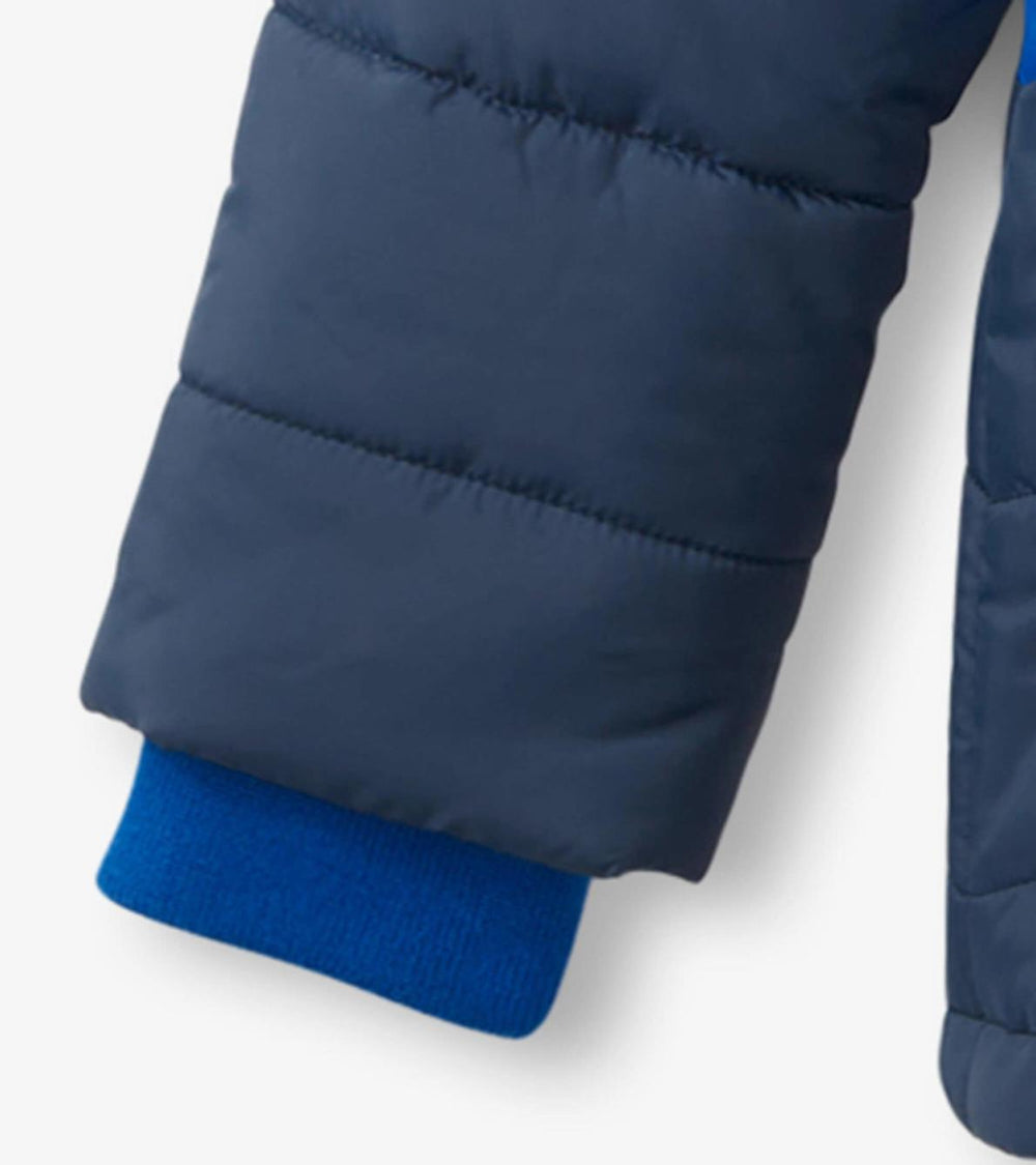 Hatley Outerwear | Girls/Boys Black &amp; Blue Puffer Jacket