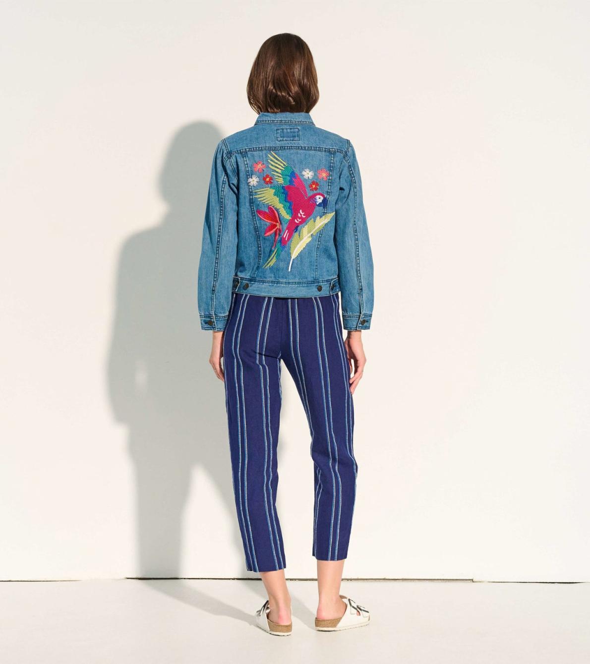 Hatley Outerwear | Women Embroidered Denim Jacket