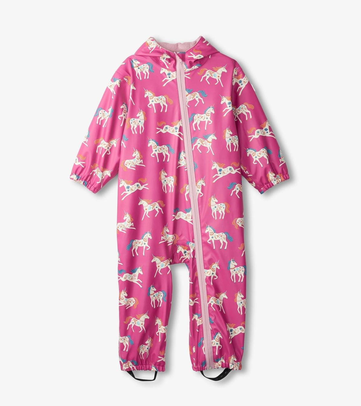 Hatley Rainwear | Baby &amp; Toddler Baby Girls Folksy Unicorns Rain Suit
