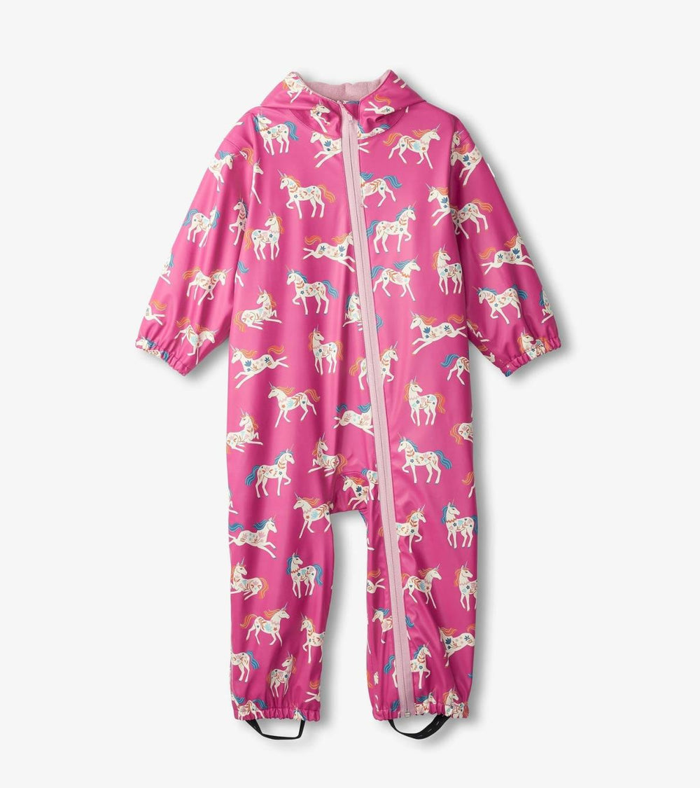 Hatley Rainwear | Baby &amp; Toddler Baby Girls Folksy Unicorns Rain Suit