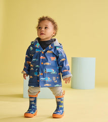 Hatley Rainwear | Baby &amp; Toddler Baby &amp; Toddler Boys Driving Cars Button-Up Rain Jacket