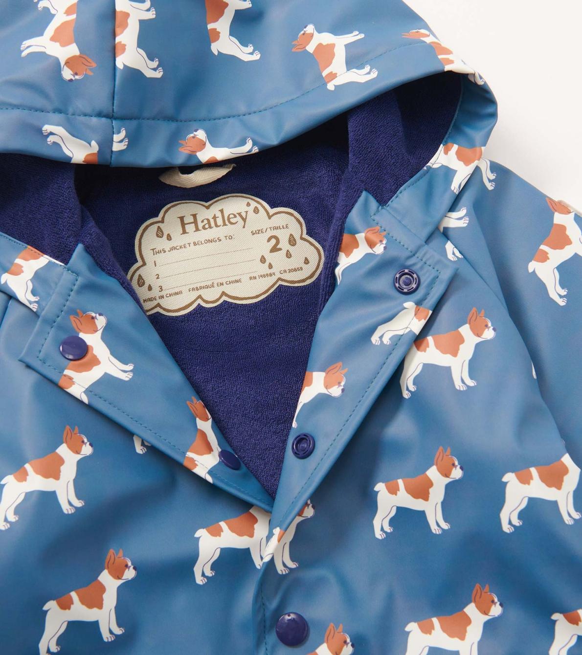 Hatley Rainwear | Baby &amp; Toddler Baby &amp; Toddler Boys French Bulldogs Button-Up Rain Jacket