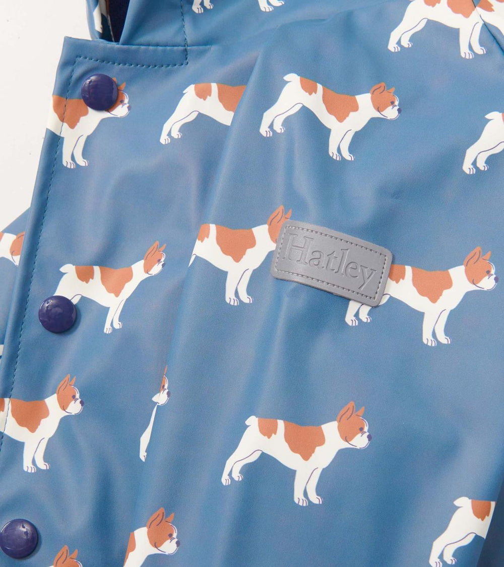 Hatley Rainwear | Baby &amp; Toddler Baby &amp; Toddler Boys French Bulldogs Button-Up Rain Jacket
