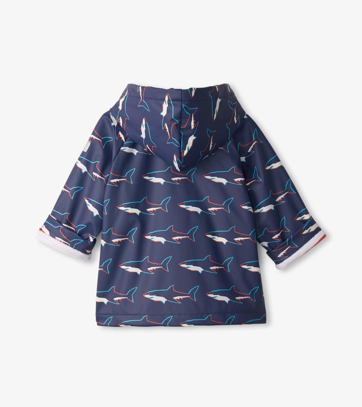 Hatley Rainwear | Baby &amp; Toddler Baby &amp; Toddler Boys Sharks Button-Up Rain Jacket