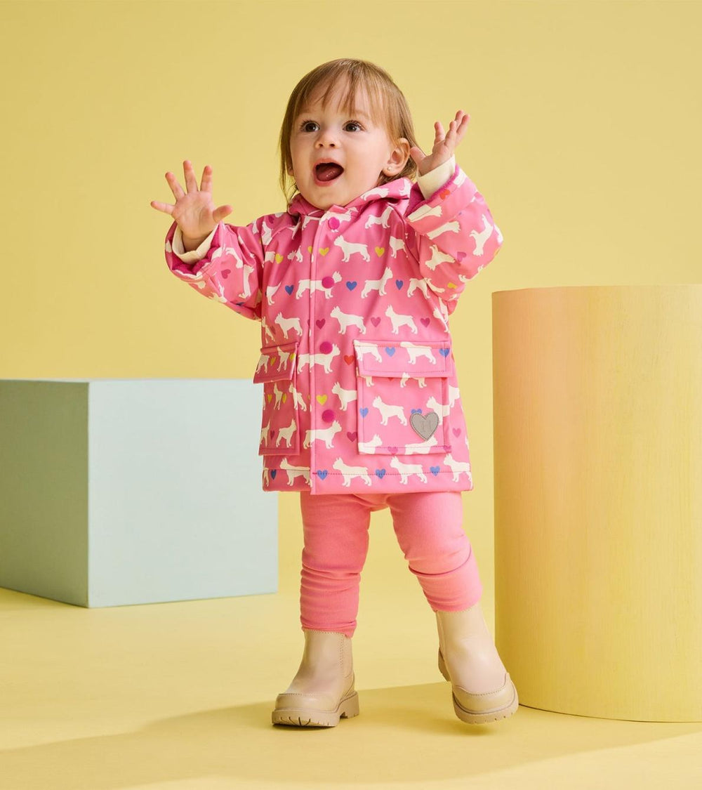 Hatley Rainwear | Baby &amp; Toddler Baby &amp; Toddler Girls French Bulldogs Button-Up Rain Jacket