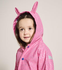Hatley Rainwear | Baby &amp; Toddler Baby &amp; Toddler Girls Glitter Hearts Button-Up Rain Jacket