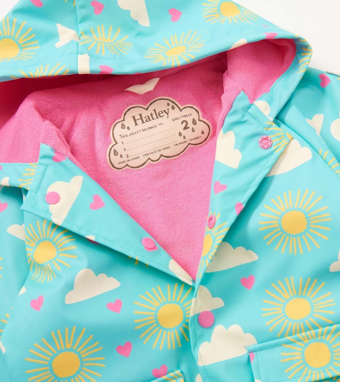Hatley Rainwear | Baby &amp; Toddler Baby &amp; Toddler Girls Happy Skies Button-Up Rain Jacket