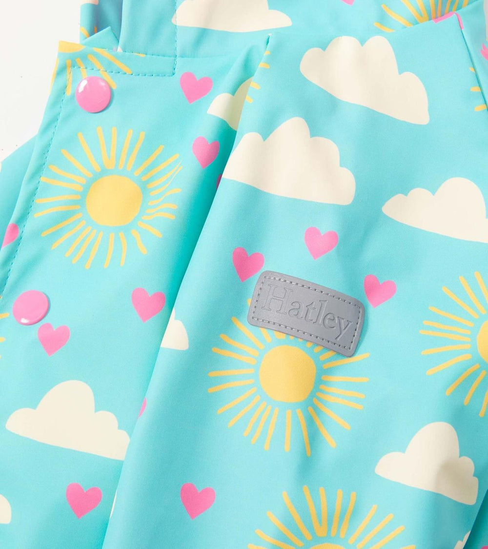 Hatley Rainwear | Baby &amp; Toddler Baby &amp; Toddler Girls Happy Skies Button-Up Rain Jacket