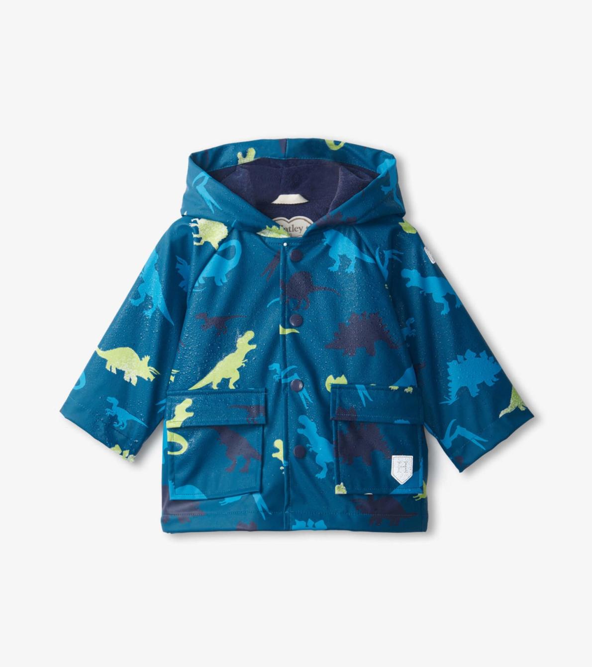 Hatley Rainwear | Baby &amp; Toddler Real Dinosaurs Colour Changing Baby Raincoat