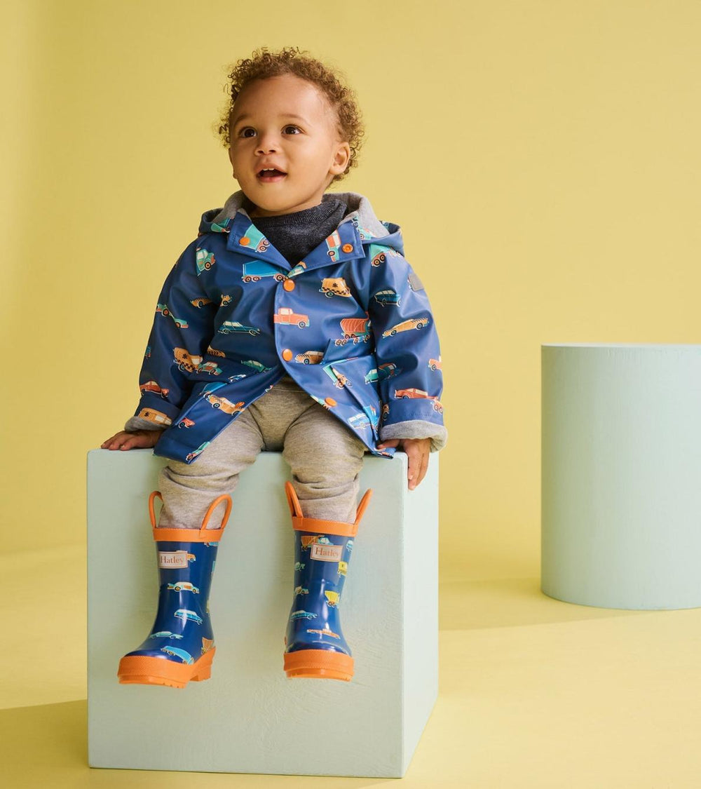 Hatley Rainwear | Baby &amp; Toddler Toddler Boys Driving Cars Rain Boots