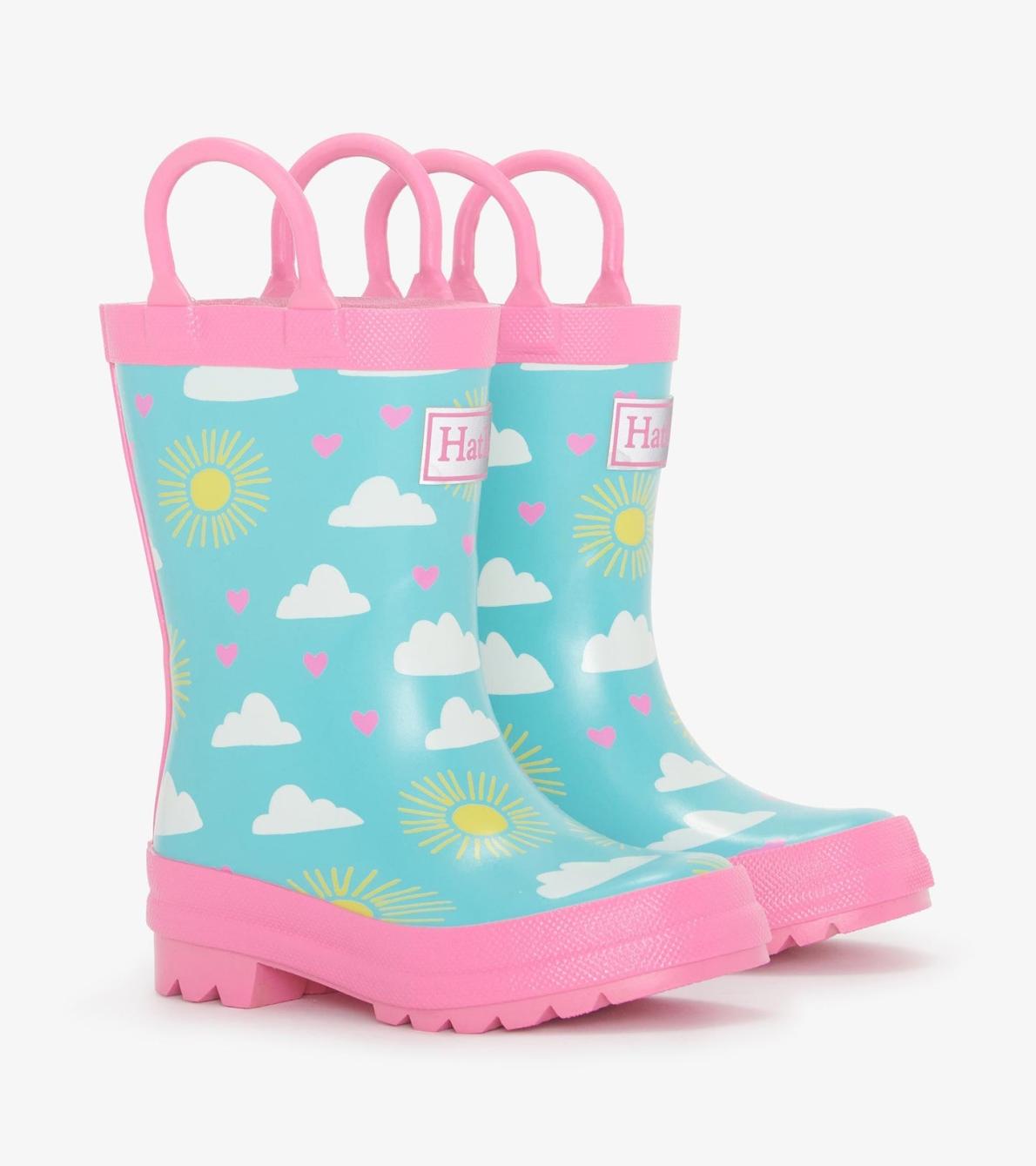 Hatley Rainwear | Baby &amp; Toddler Toddler Girls Happy Skies Rain Boots