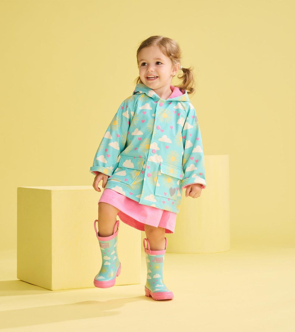 Hatley Rainwear | Baby &amp; Toddler Toddler Girls Happy Skies Rain Boots
