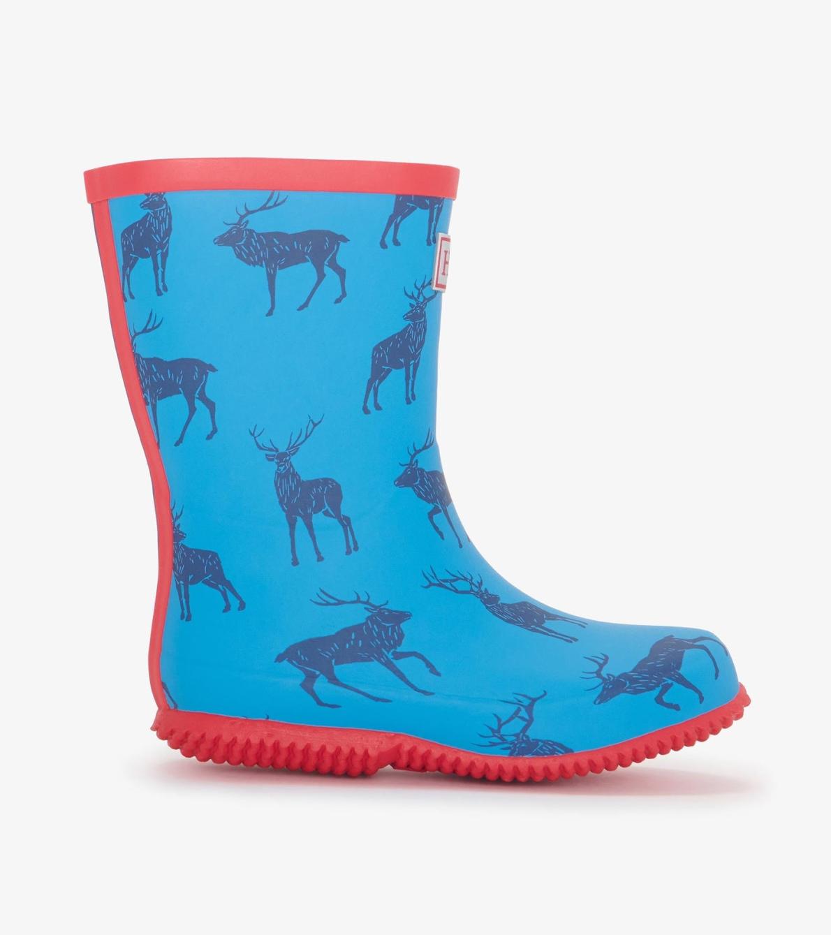 Hatley Rainwear | Boys Boys Blue Elks Packable Rain Boots