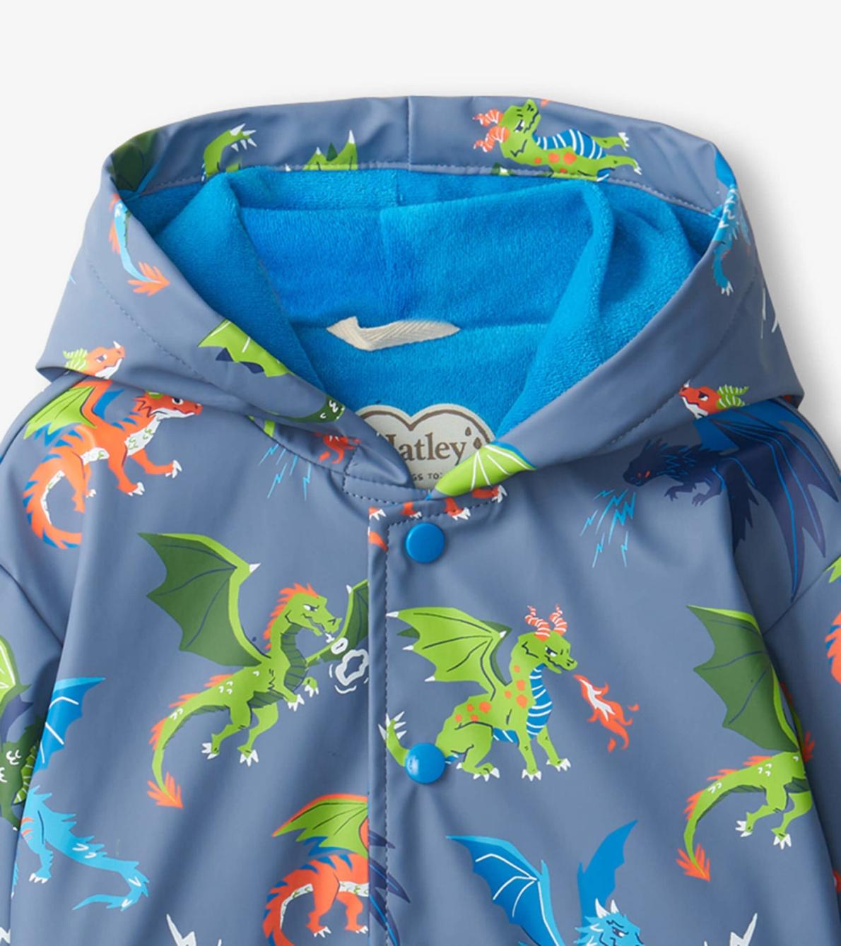 Hatley Rainwear | Boys Boys Dragon Realm Button-Up Rain Jacket