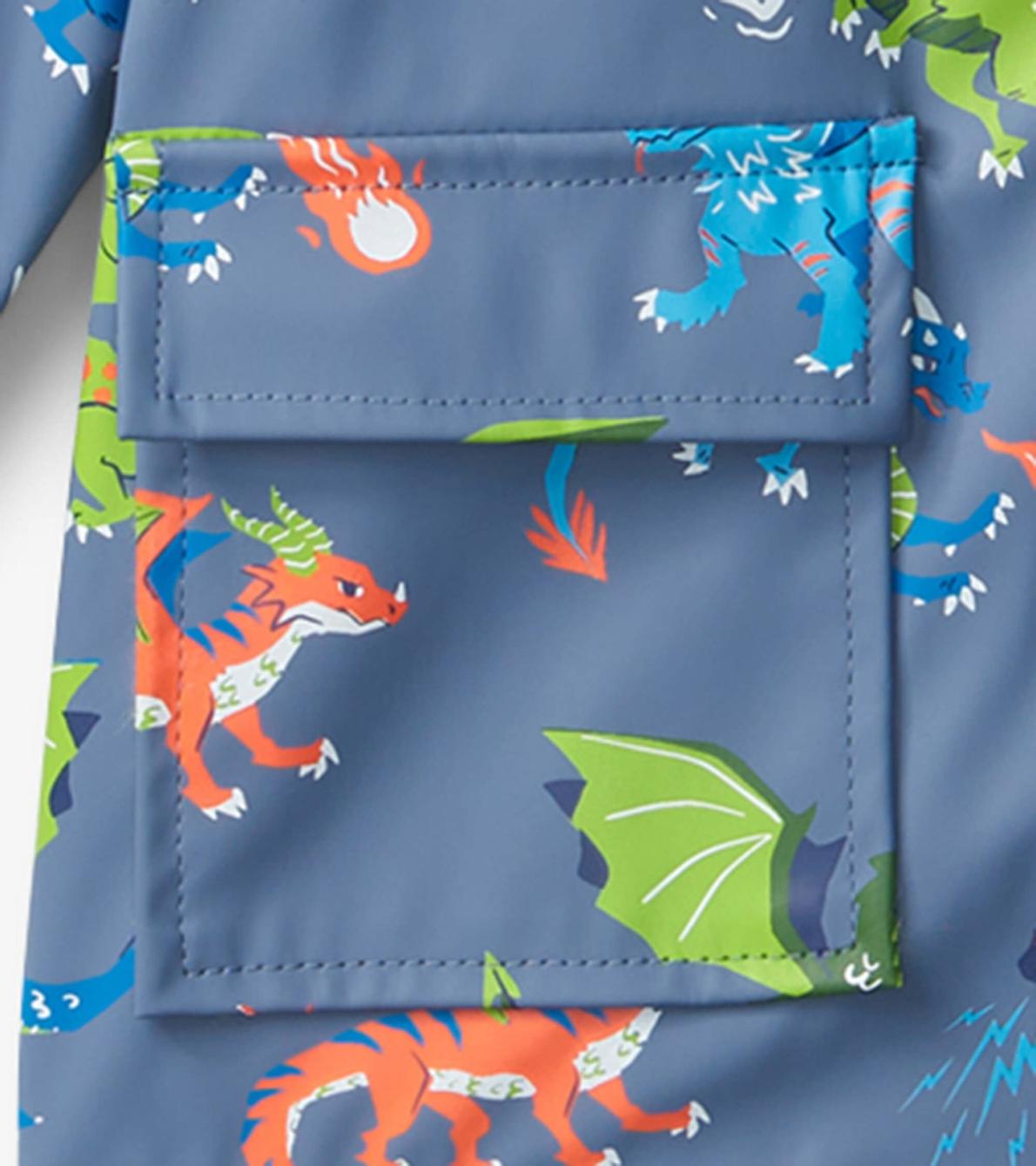 Hatley Rainwear | Boys Boys Dragon Realm Button-Up Rain Jacket