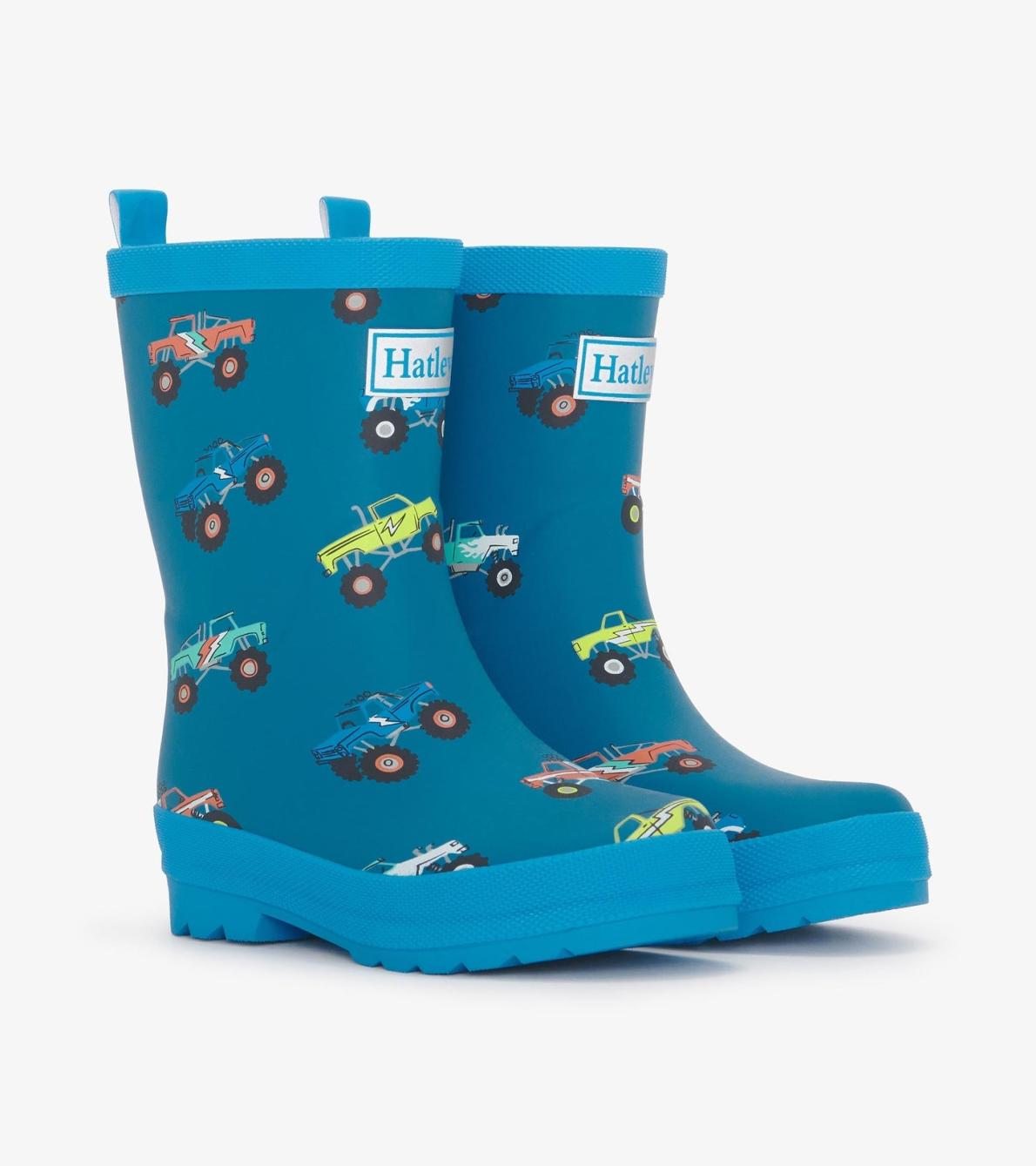 Hatley Rainwear | Boys Boys Monster Trucks Matte Rain Boots