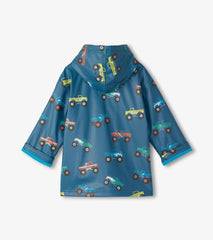 Hatley Rainwear | Boys Boys Monster Trucks Zip-Up Rain Jacket