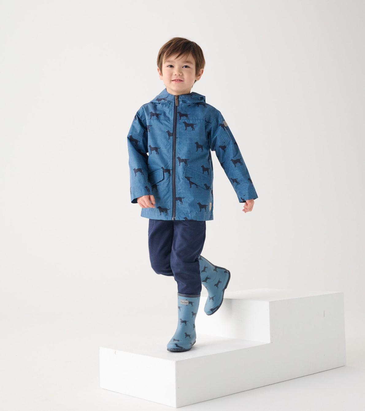 Hatley Rainwear | Boys Boys Preppy Dogs Zip-Up Lightweight Rain Jacket