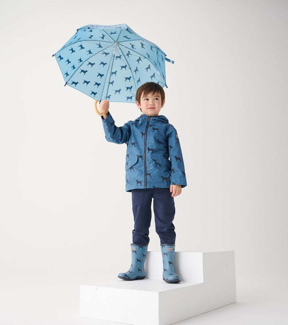 Hatley Rainwear | Boys Boys Preppy Dogs Zip-Up Lightweight Rain Jacket
