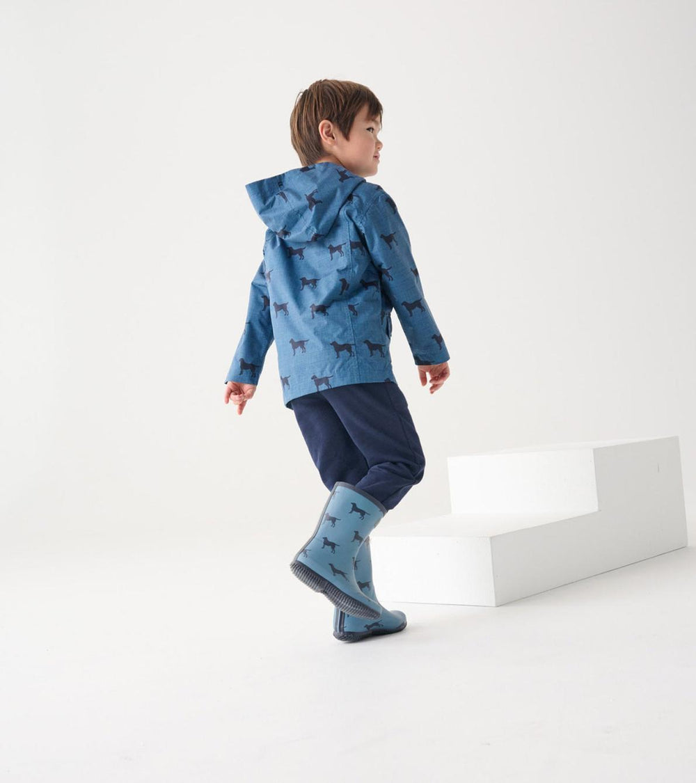 Hatley Rainwear | Boys Boys Preppy Dogs Zip-Up Lightweight Rain Jacket