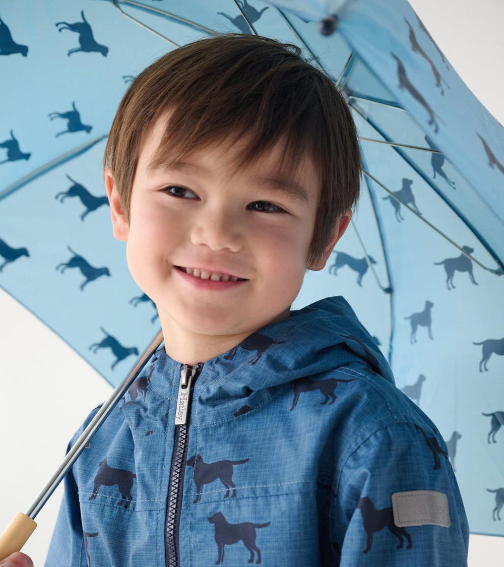 Hatley Rainwear | Boys Boys Preppy Dogs Zip-Up Lightweight Rain Jacket