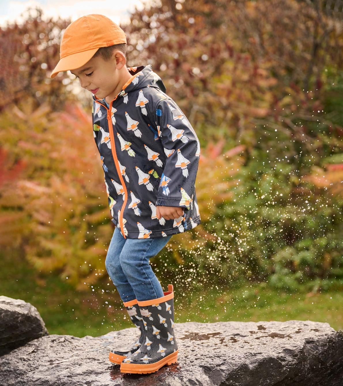 Hatley Rainwear | Boys Boys Space Shuttles Matte Rain Boots