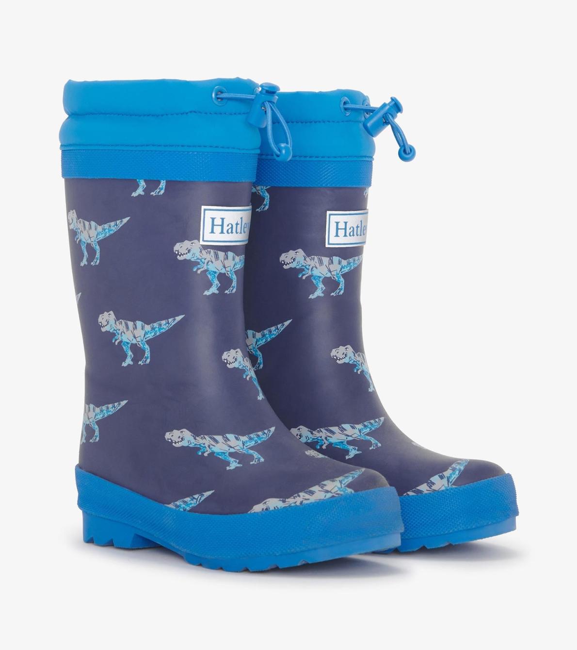 Hatley Rainwear | Boys Boys T-Rex Attack Sherpa Lined Rain Boots