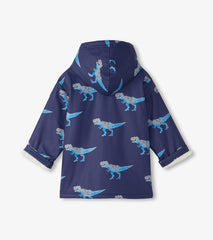 Hatley Rainwear | Boys Boys T-Rex Attack Sherpa Lined Zip-Up Rain Jacket