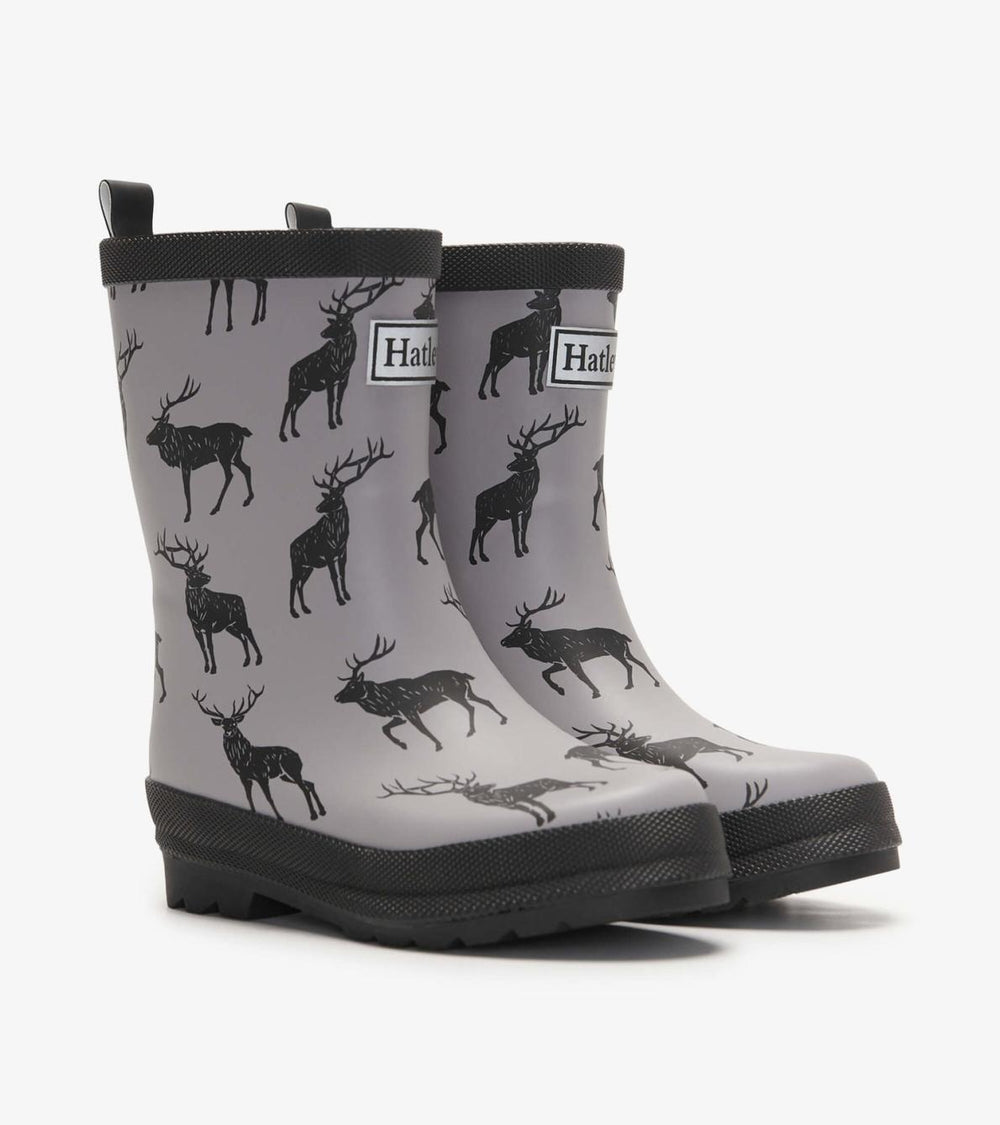 Hatley Rainwear | Boys Magestic Elk Matte Rain Boots