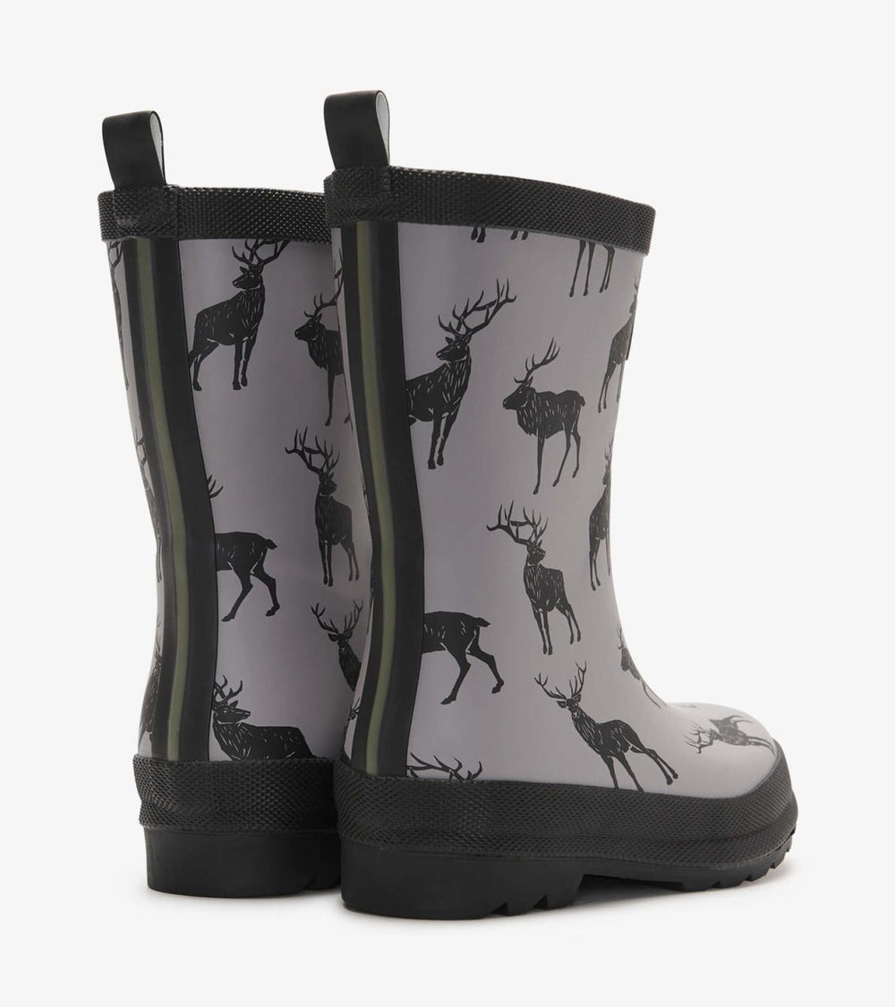 Hatley Rainwear | Boys Magestic Elk Matte Rain Boots