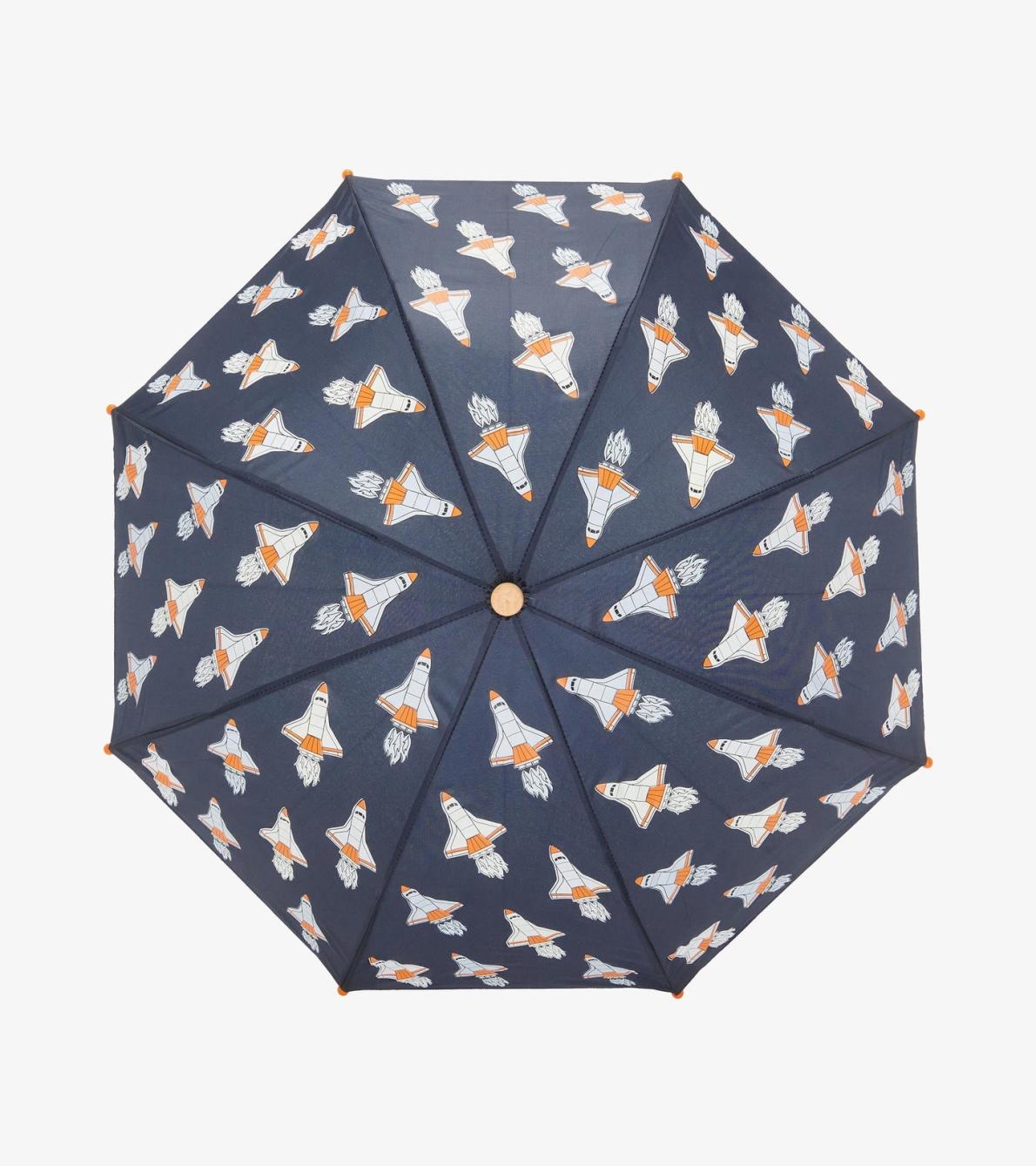 Hatley Rainwear | Boys Space Shuttles Colour Changing Umbrella