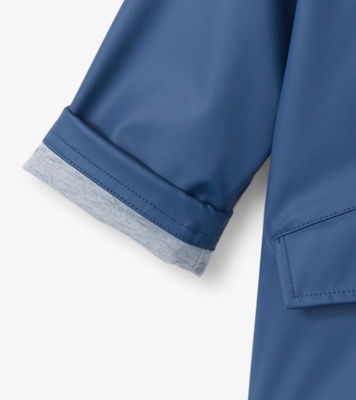 Hatley Rainwear | Boys Yellow &amp; Navy Zip-Up Rain Jacket