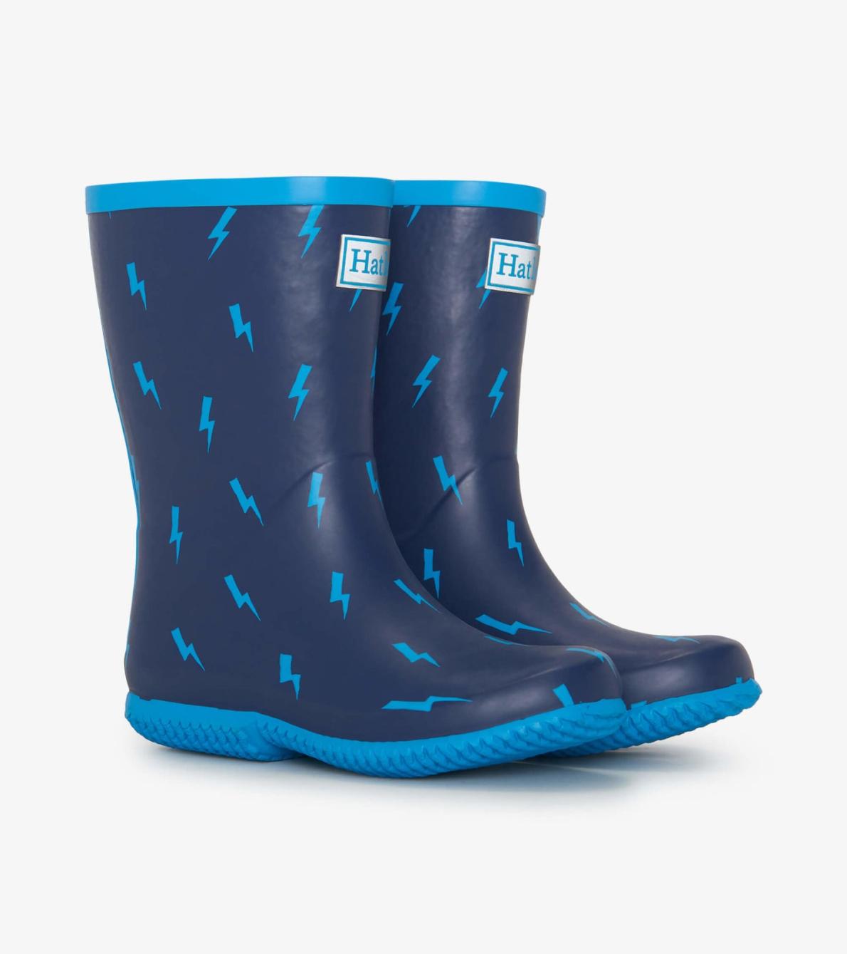 Hatley Rainwear | Boys/Baby &amp; Toddler Boys Lightning Storm Packable Rain Boots